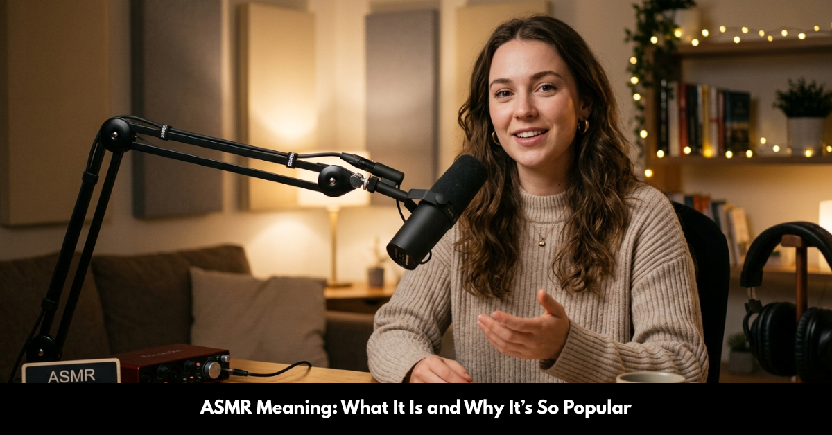 ASMR Meaning: What It Is and Why It’s Trending Online
