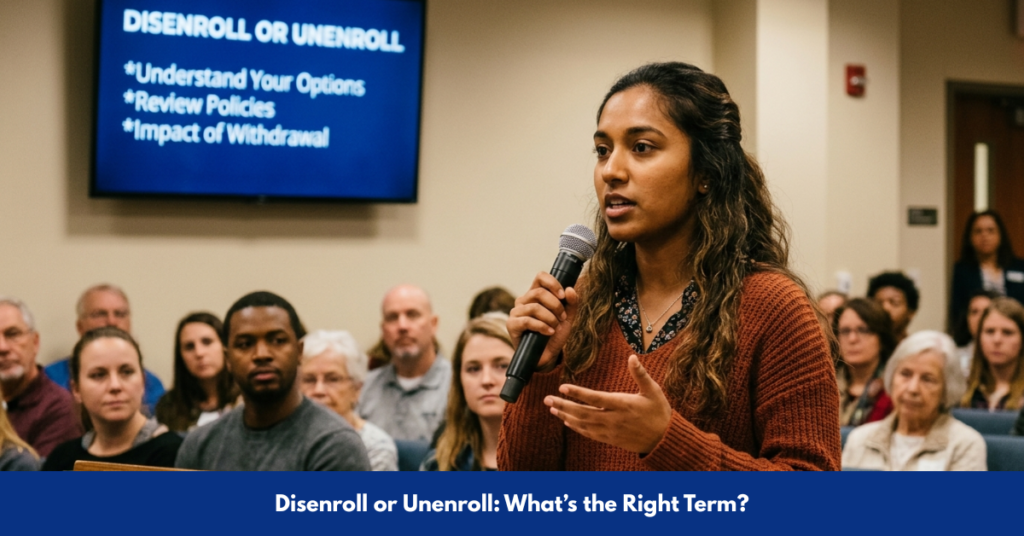 Disenroll or Unenroll: What’s the Right Term?