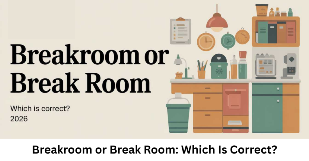 Breakroom or Break Room: Which Is Correct?
