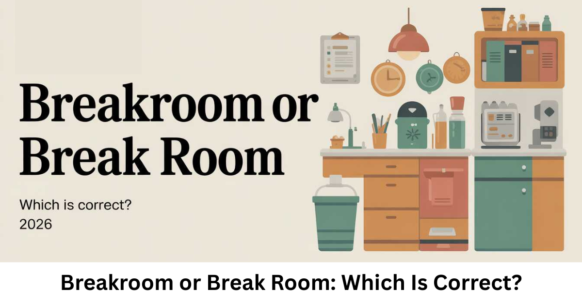 Breakroom or Break Room: Which Is Correct?