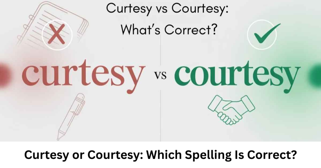 Curtesy or Courtesy: Which Spelling Is Correct?