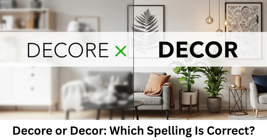 Decore or Decor: Which Spelling Is Correct?