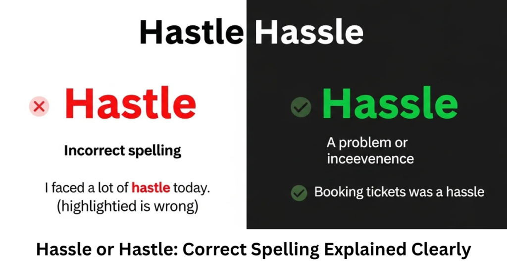 Hassle or Hastle: Correct Spelling Explained Clearly