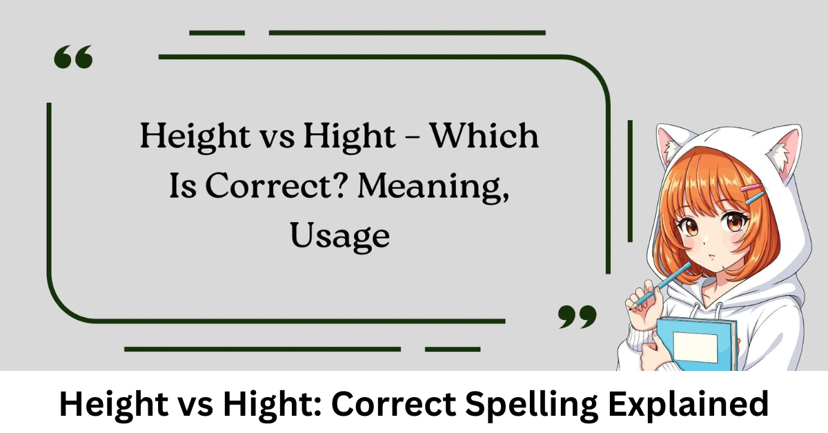 Height vs Hight: Correct Spelling Explained