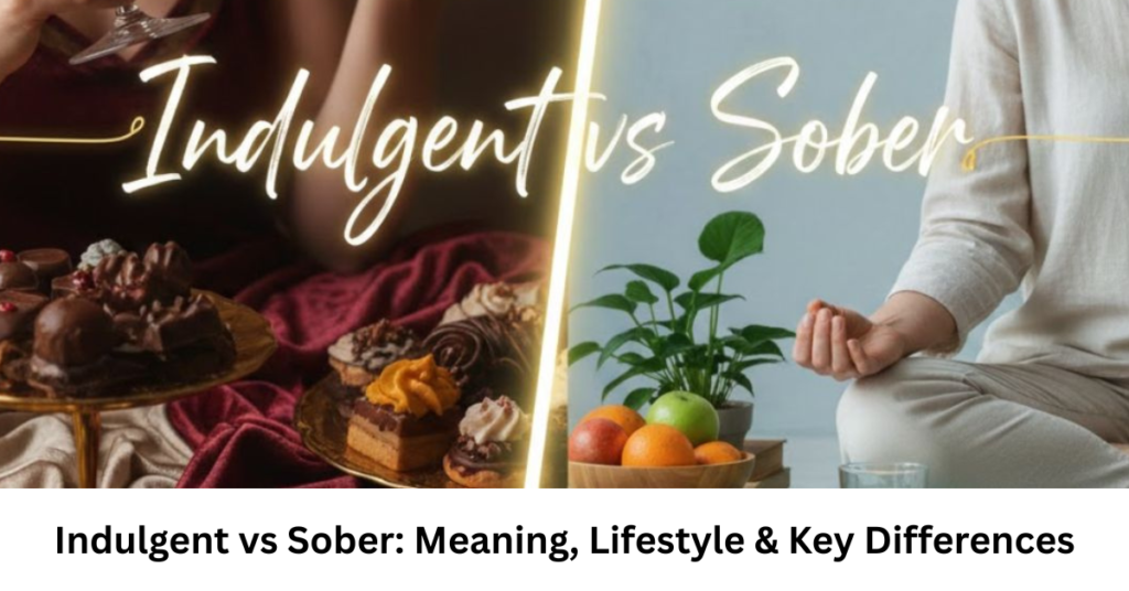 Indulgent vs Sober: Meaning, Lifestyle & Key Differences