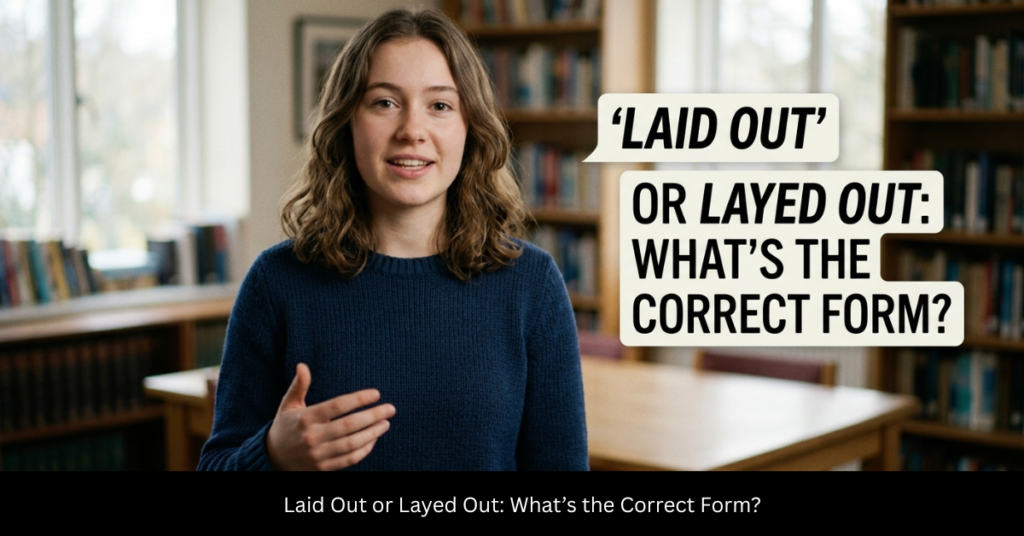 Laid Out or Layed Out: What’s the Correct Form?