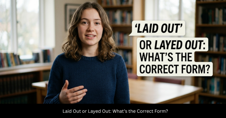 Layed Open Laid Out or Layed Out: Correct Spelling & Meaning Guide