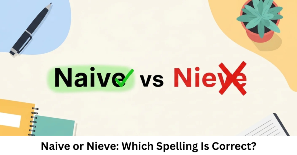 Naive or Nieve: Which Spelling Is Correct?