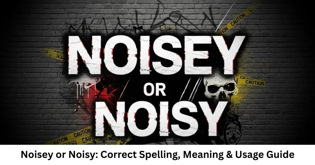 Noisey or Noisy: Correct Spelling, Meaning & Usage Guide