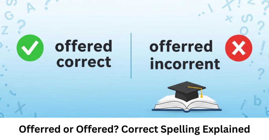 Offerred or Offered? Correct Spelling Explained