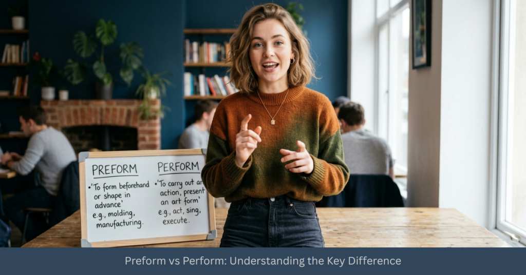 Preform vs Perform: Understanding the Key Difference