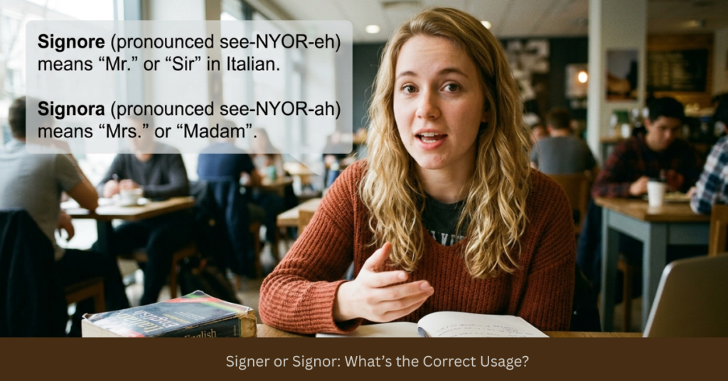 Signer or Signor: What’s the Correct Usage?