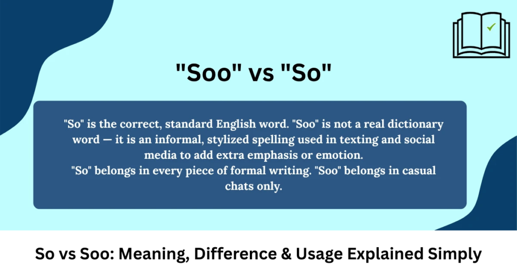 So vs Soo: Meaning, Difference & Usage Explained Simply