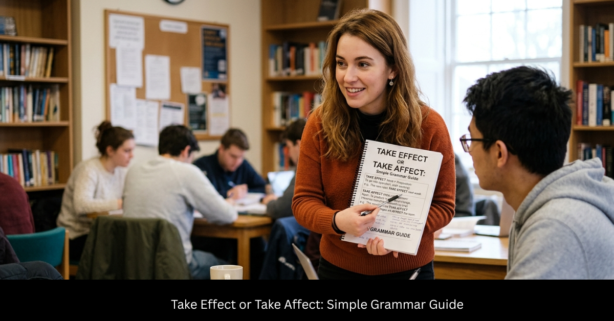 Take Effect or Take Affect: Simple Grammar Guide