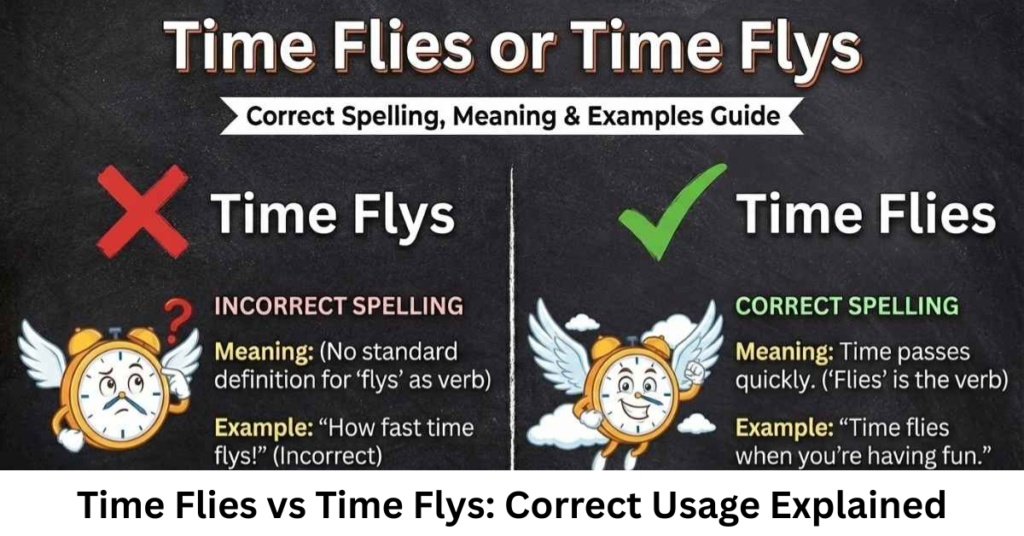 Time Flies vs Time Flys: Correct Usage Explained