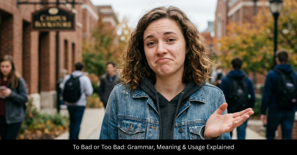 To Bad or Too Bad: Grammar, Meaning & Usage Explained