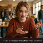 To Late or Too Late: What’s the Correct Grammar?