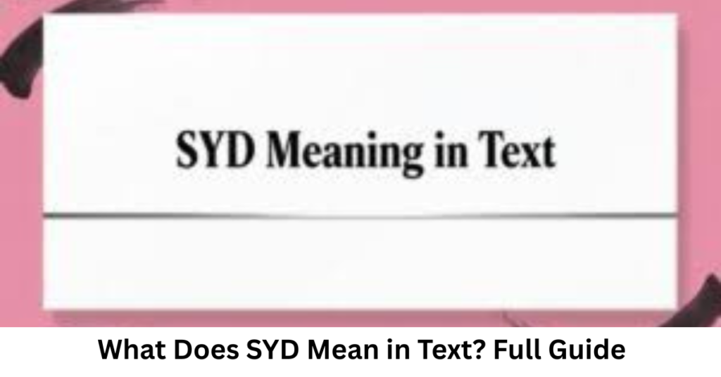 What Does SYD Mean in Text? Full Guide