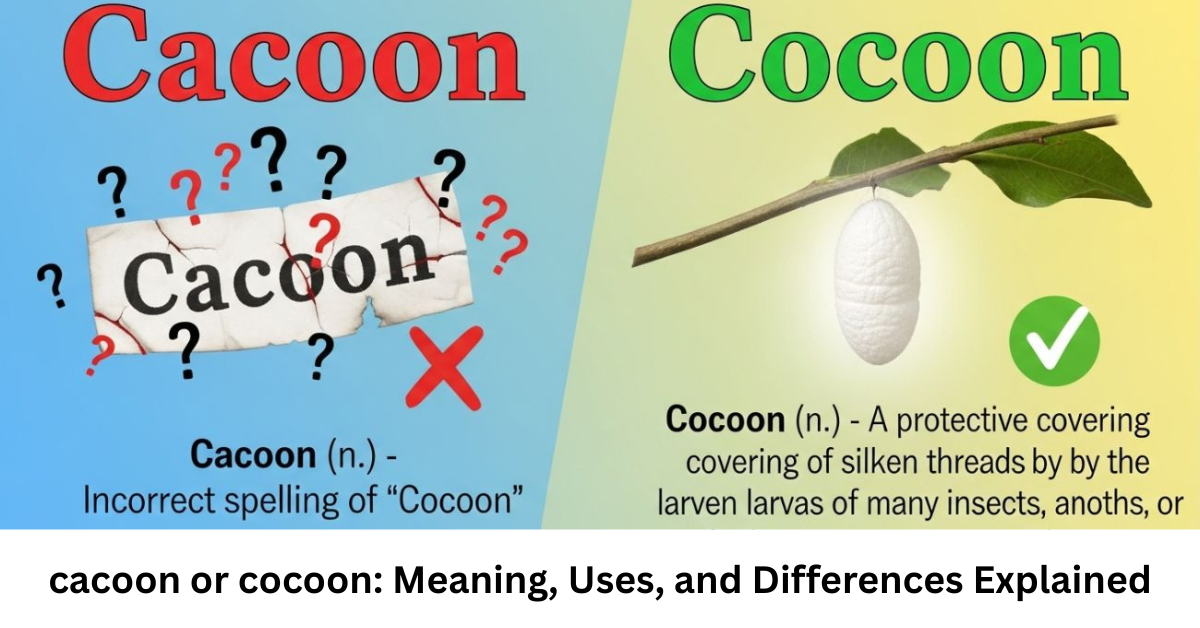 cacoon or cocoon: Meaning, Uses, and Differences Explained