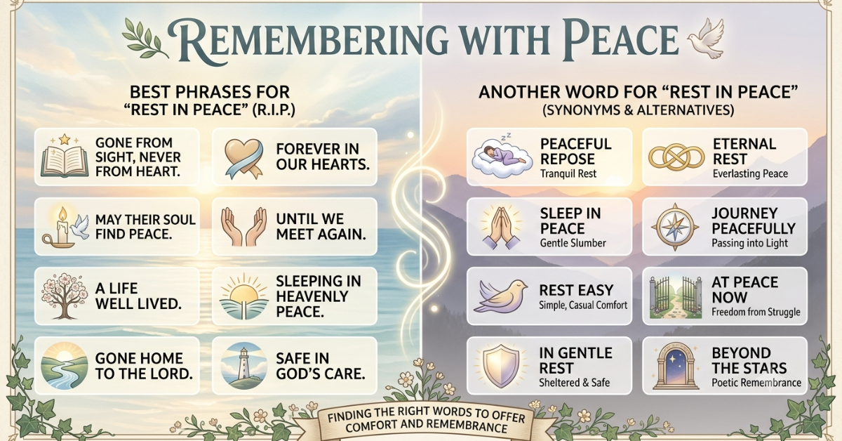 Best Phrases and Another Word for Rest in Peace