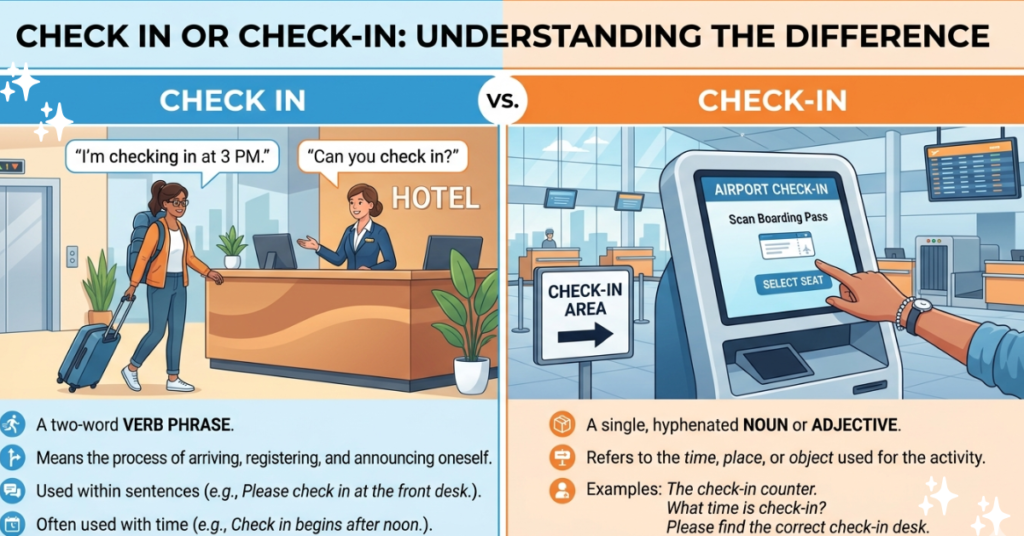 Check In or Check-In: Understanding the Difference