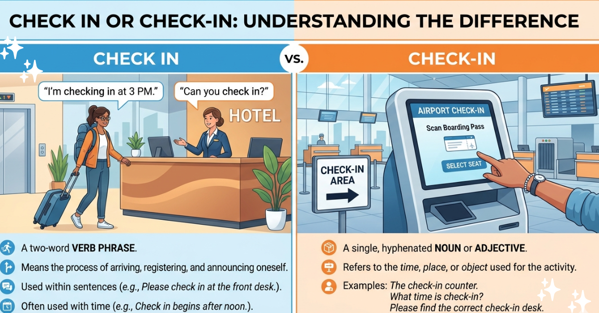 Check In or Check-In: Understanding the Difference