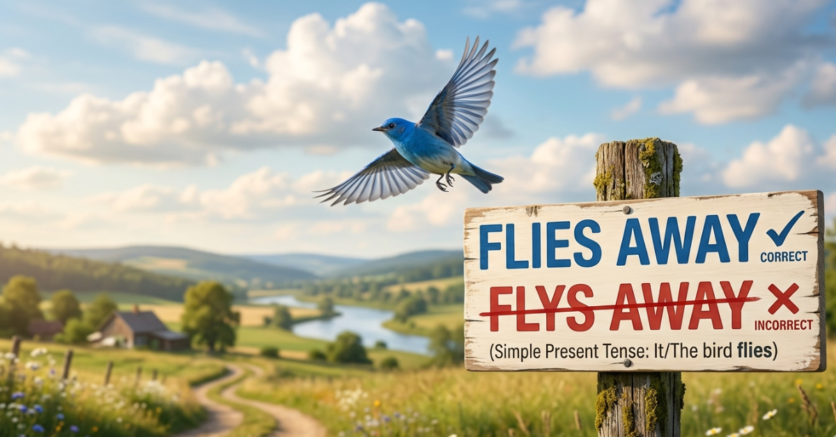 Flies Away or Flys Away Which One Is Correct