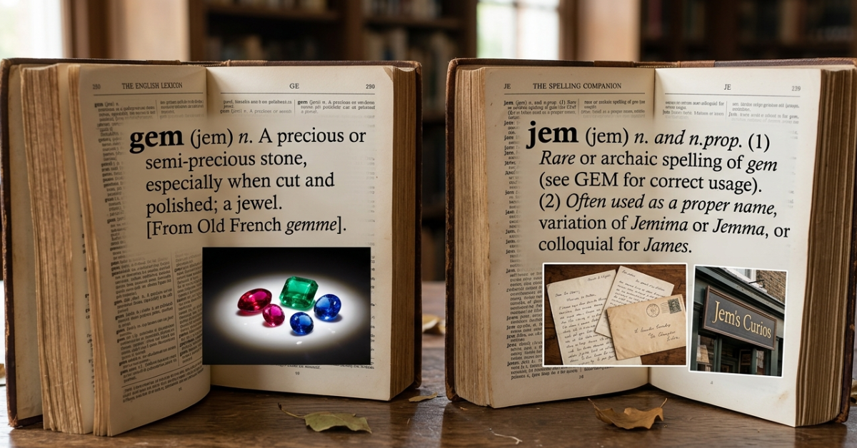 Gem or Jem: Which Spelling Is Correct?