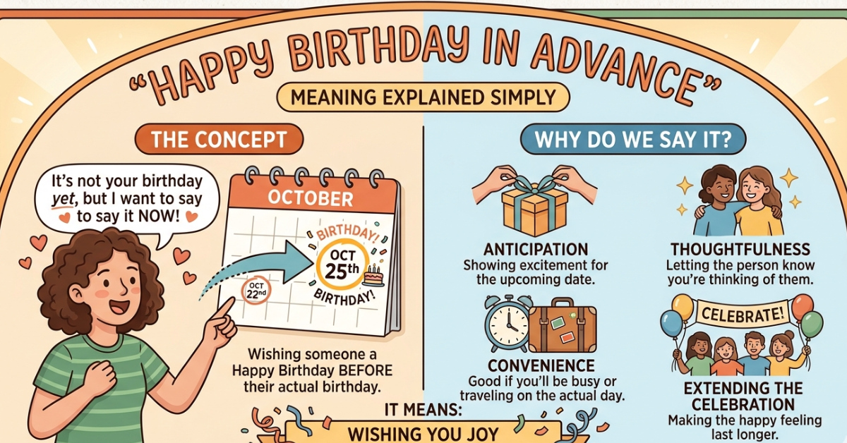 Happy Birthday in Advance Meaning Explained Simply