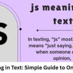 JS Meaning in Text: Simple Guide to Online Slang