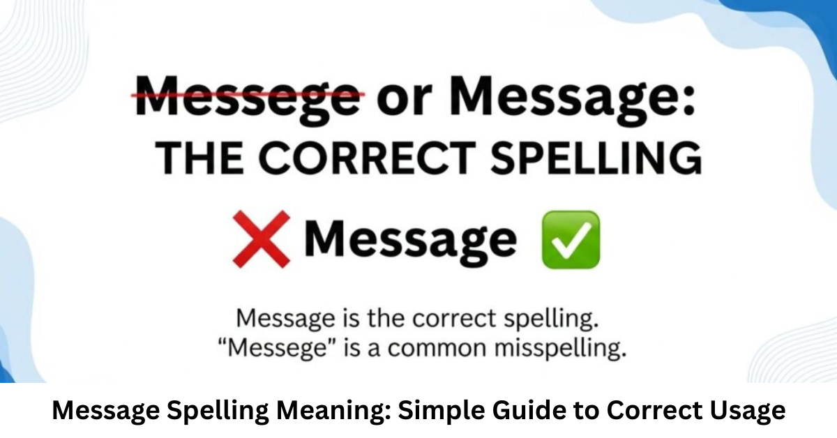Message Spelling Meaning: Simple Guide to Correct Usage
