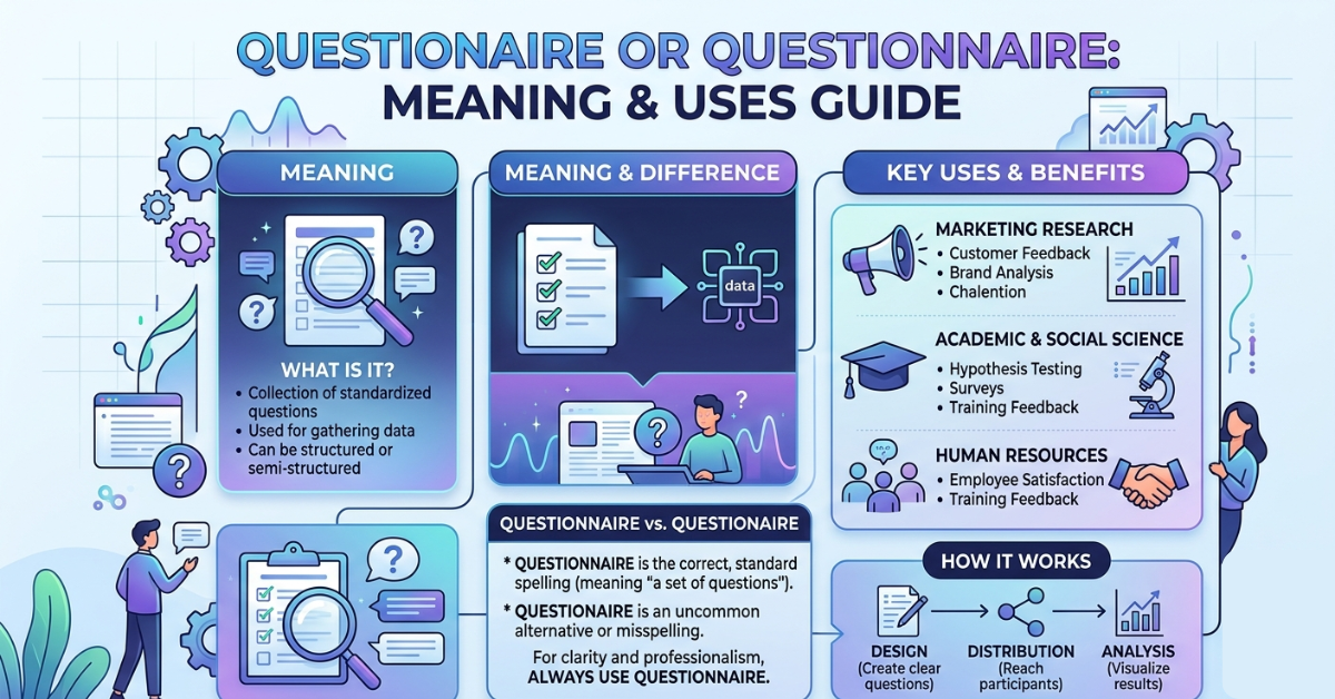 Questionaire or Questionnaire: Meaning & Uses Guide