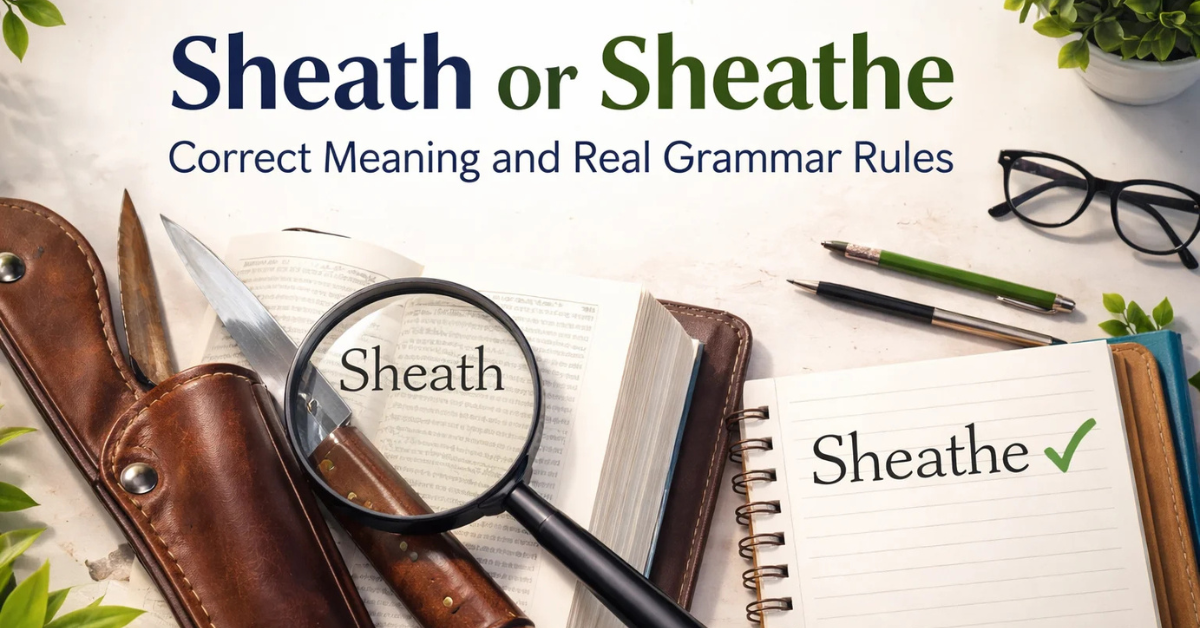 Sheath vs Sheathe: Meaning, Usage & Key Difference