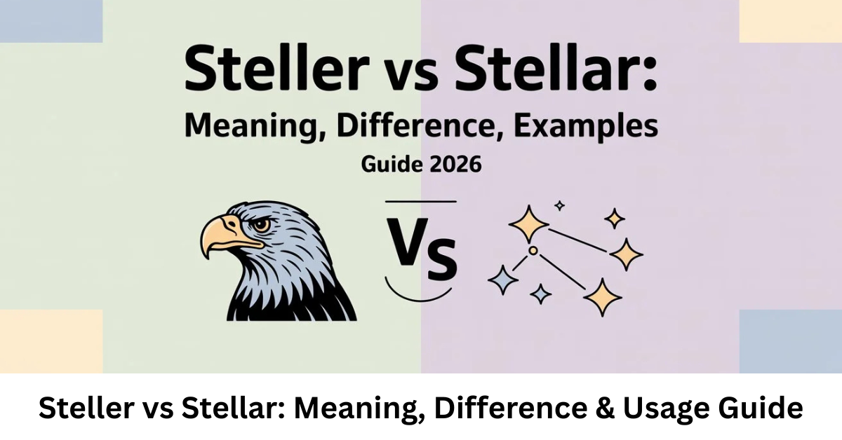 Steller vs Stellar: Meaning, Difference & Usage Guide