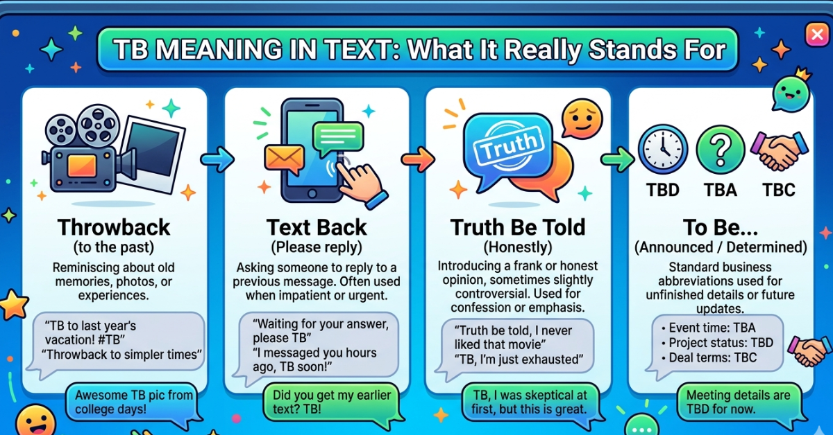 TB Meaning in Text: What It Really Stands For