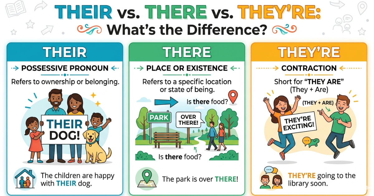 Their vs There vs They’re: What’s the Difference?