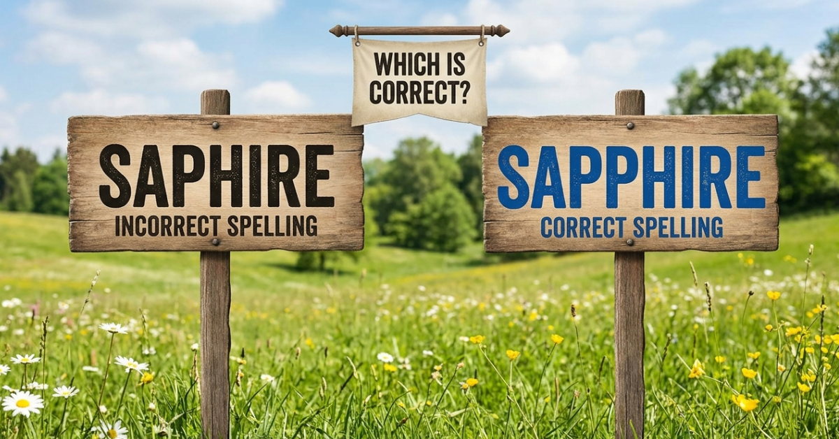 Saphire or Sapphire: Which Spelling Is Correct?