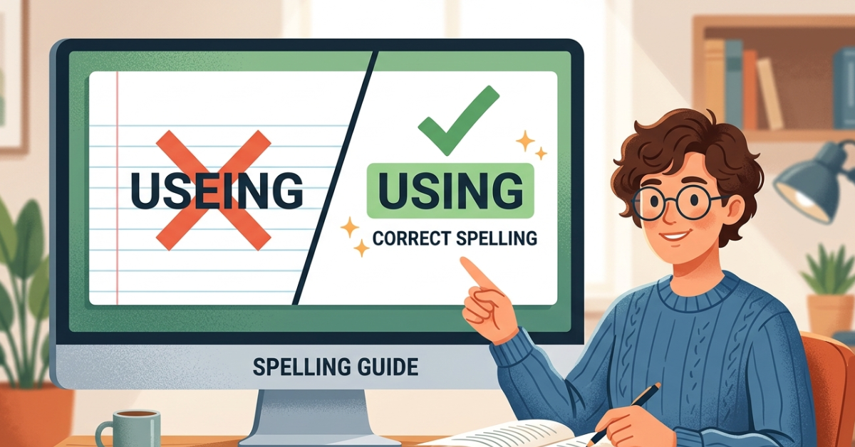 Useing or Using: Correct Spelling Guide Explained
