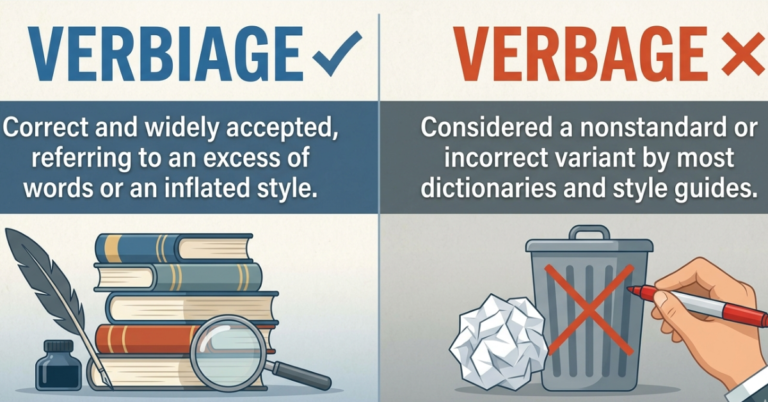 Verbaige Example Verbiage vs Verbage: Which Word Is Correct?