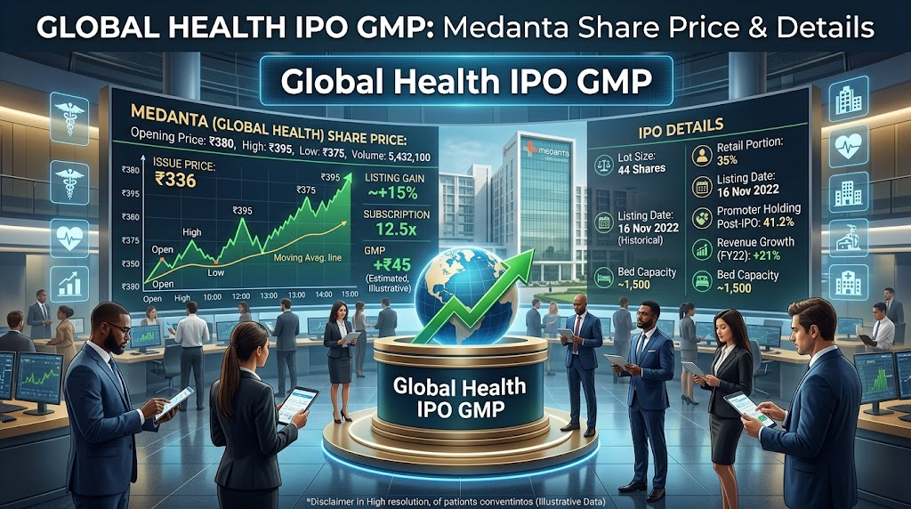 Global Health IPO GMP: Medanta Share Price & Details